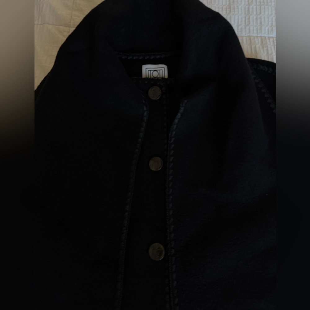Toteme Scarf Jacket in Black Wool - Picture 7 of 8